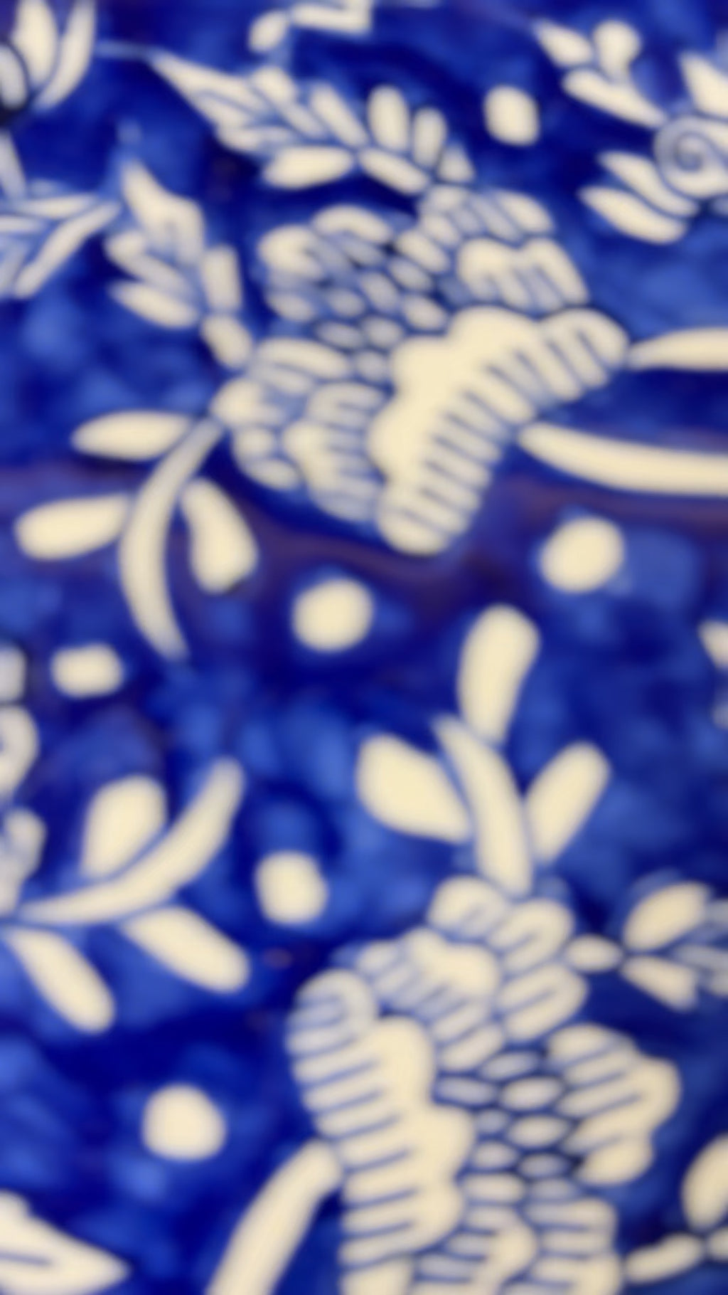 Handcrafted blue pottery cake tray