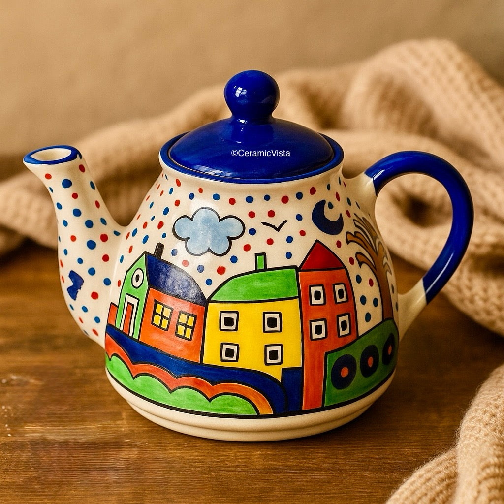 Artisanal Ceramic Teapot Collection – Handcrafted & Beautifully Detailed | CeramicVista