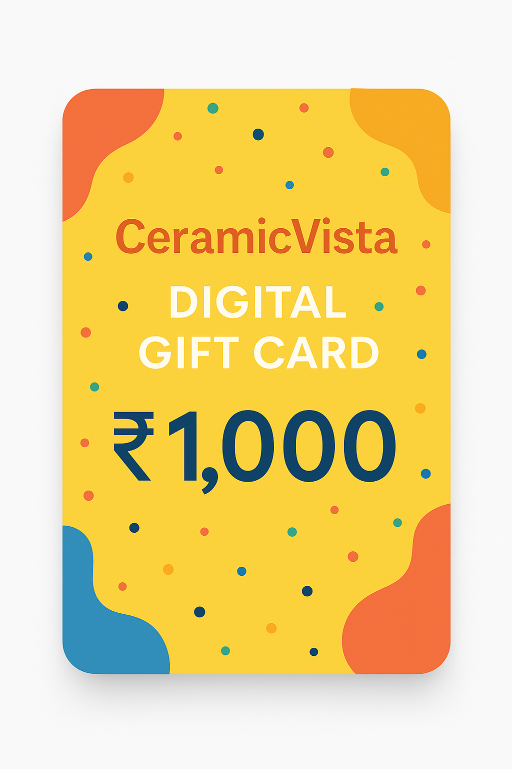 CeramicVista Digital Gift Card
