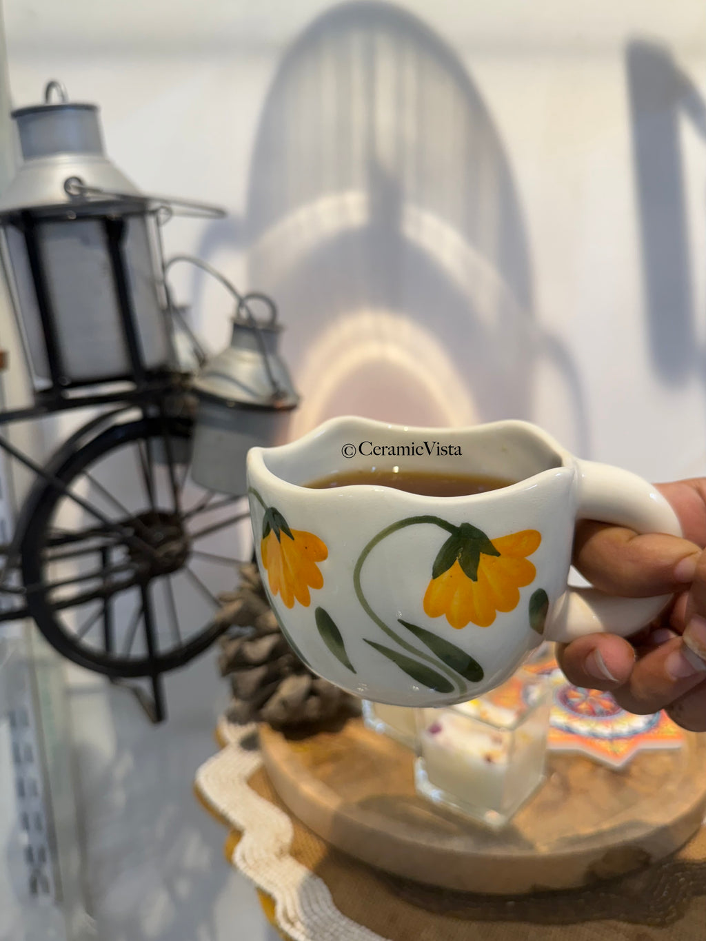 Yellow Daffodil Ceramic Mug